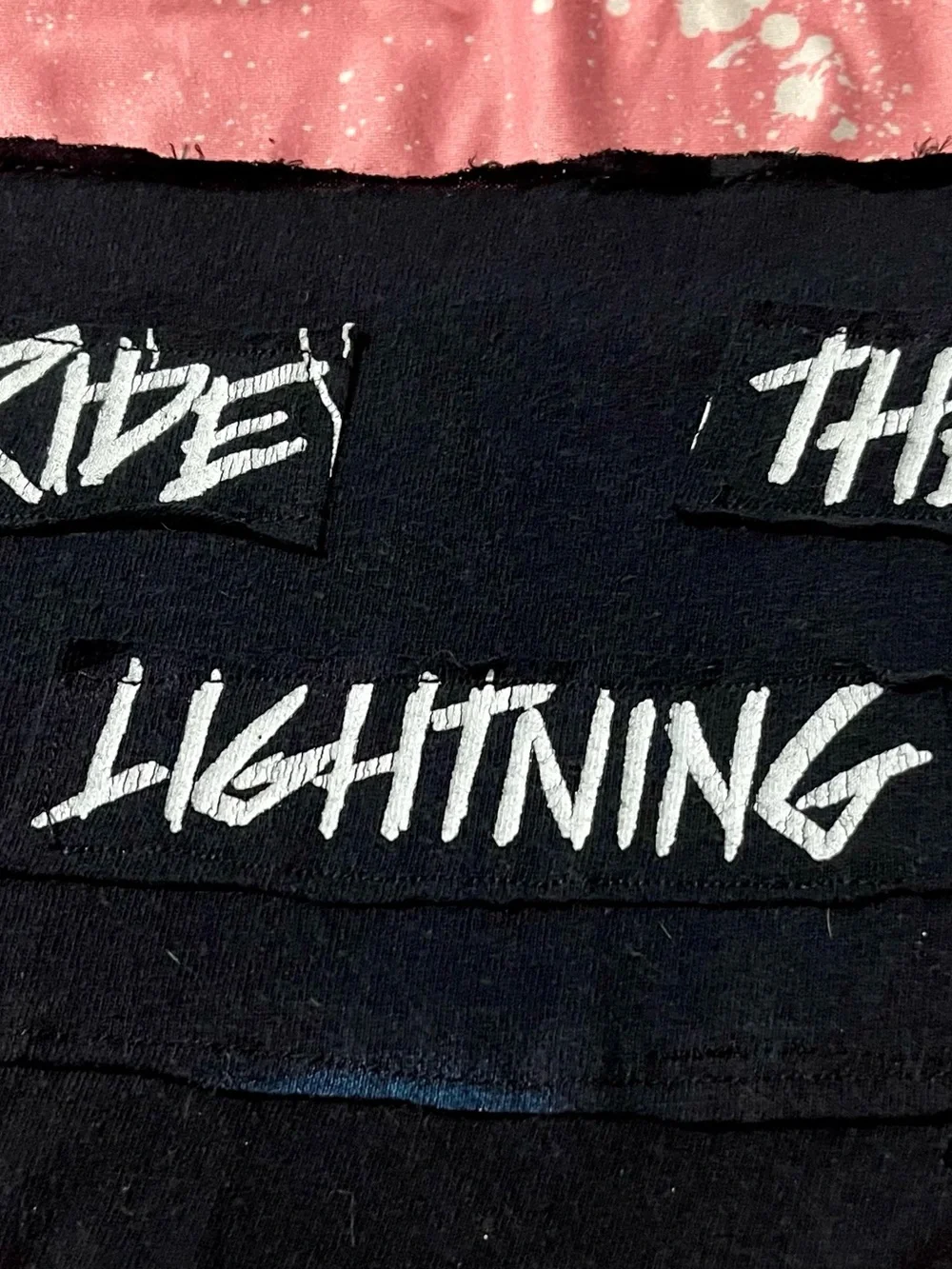 Metallica Upcycled Dog Bandana size Med Ride the Lightning